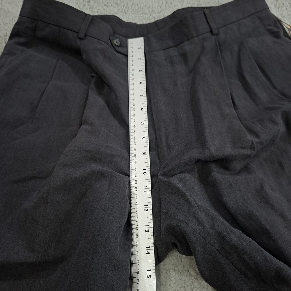 NEW Ballin Relax Pants 38 Manchester Linen Blend Pleated Blue Gray Dress - Picture 4 of 8
